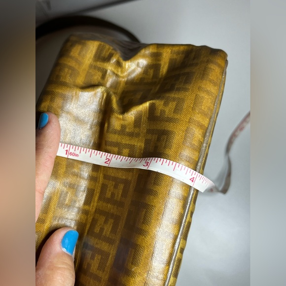 Fendi Tan and Brown Logo Crossbody Bag - Picture 11 of 13